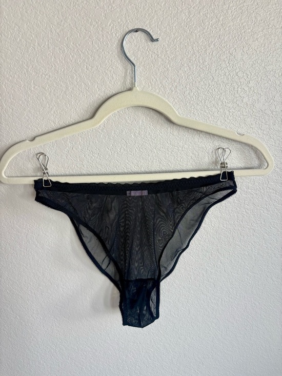 Savage X Fenty Other - Savage X Fenty Sheer Black Mesh Crotchless Bikini Panty